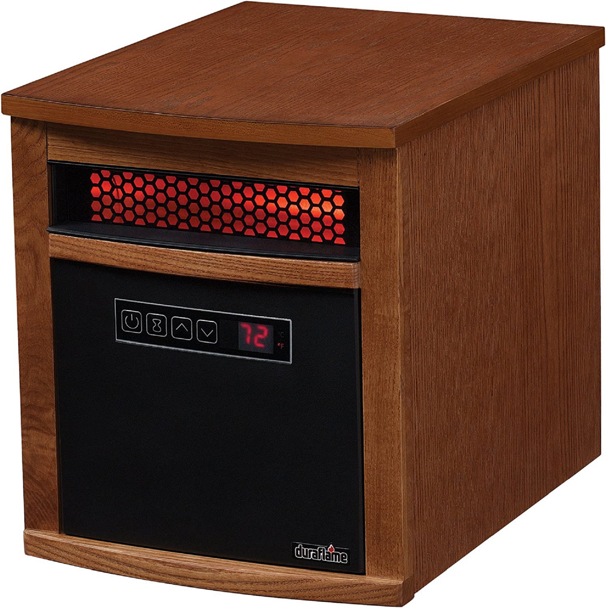 Duraflame 1500-Watt Infrared Cabinet Space Heater outlet with Thermostat & remote